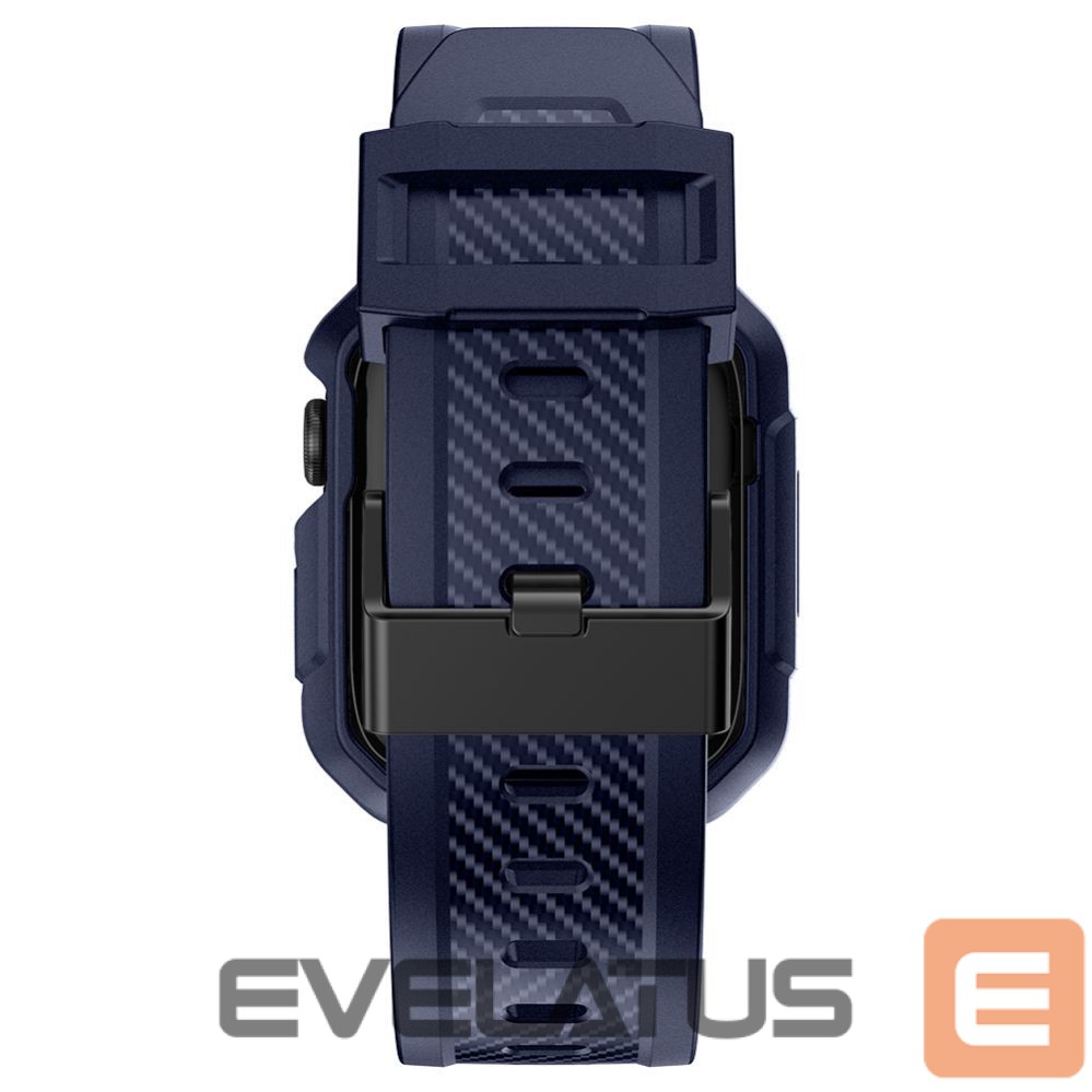 Rihm Kingxbar Kingxbar CYF106 2in1 armored case for Apple Watch SE, 9, 8, 7, 6, 5, 4, 3, 2, 1 (41, 40, 38 mm) with strap blue