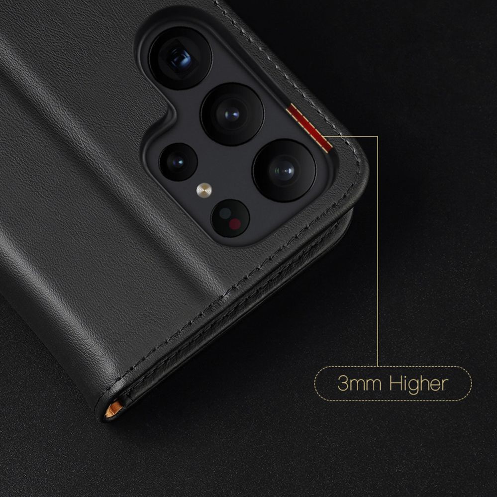 Tagakaaned Dux Ducis Dux Ducis Hivo case Samsung Galaxy S23+ flip cover wallet stand RFID blocking brown