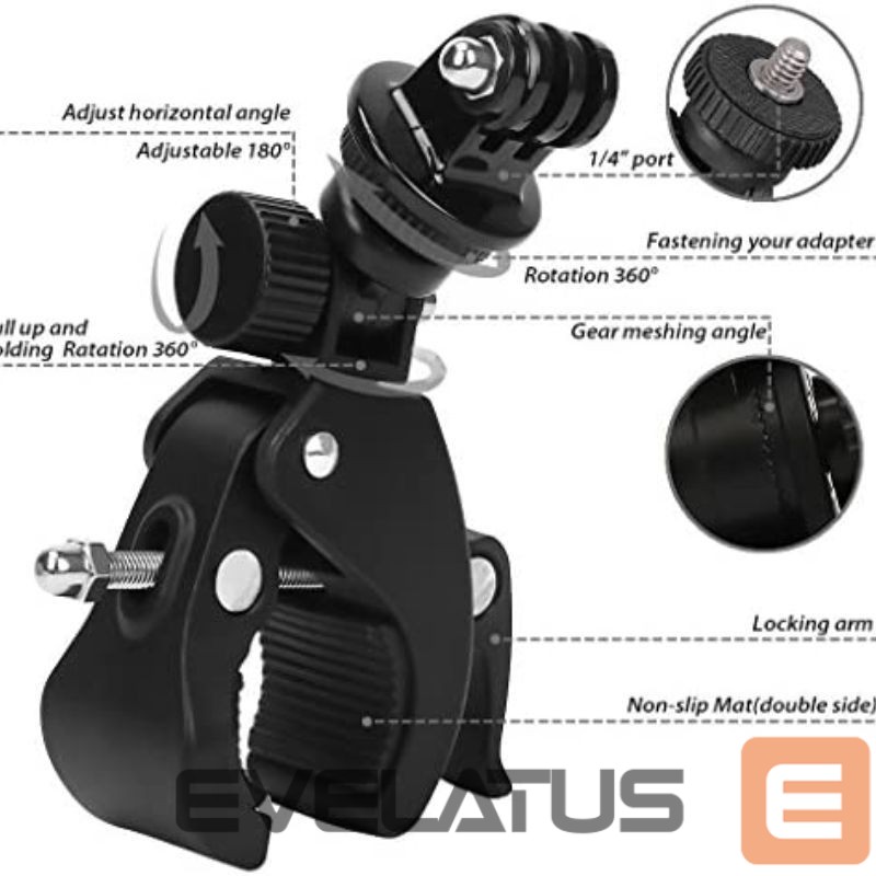 Camera accessory Hurtel Sports camera holder rotates 360 degrees