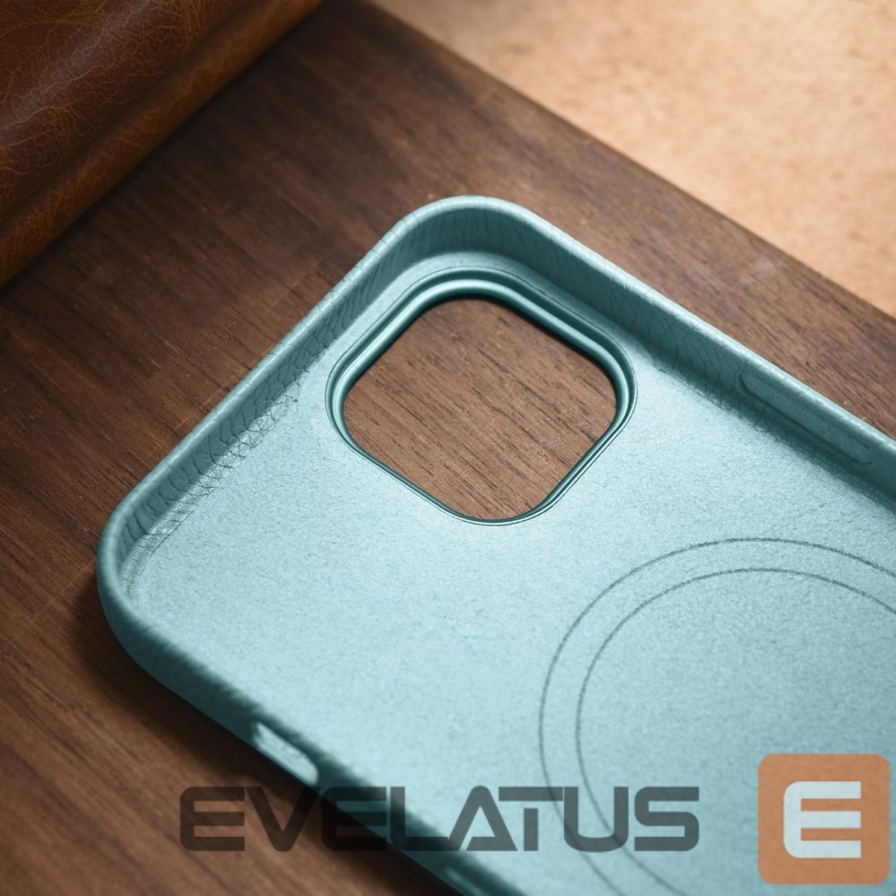 Tagakaaned iCarer iCarer Litchi Premium Leather Case iPhone 14 Magnetic Leather Case with MagSafe Green (WMI14220709-GN)