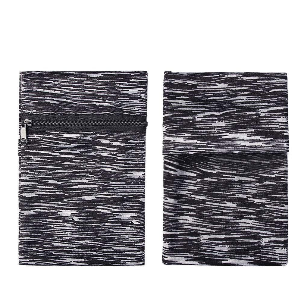 The others Hurtel Fabric armband armband for running fitness stripes white / black