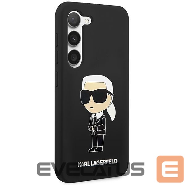 Nugarėlės dėklai Karl Lagerfeld Karl Lagerfeld Silicone Ikonik Case for Samsung Galaxy S23+ - Black