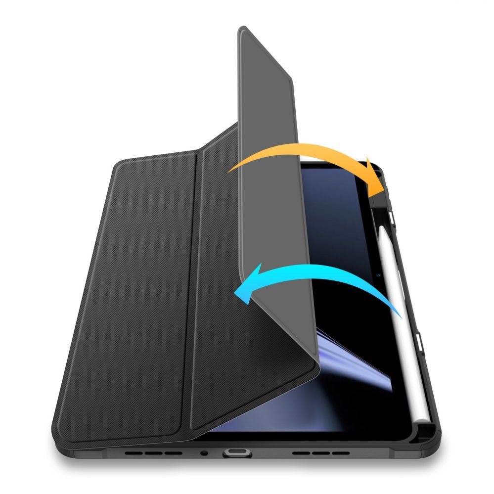 Tagakaaned Dux Ducis Dux Ducis Toby Armored Flip Smart Case for Oppo Pad with Stylus Holder Black