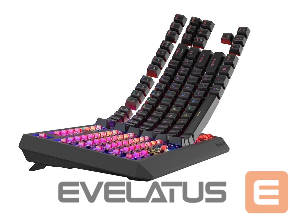 Arvuti klaviatuur Genesis THOR 230 | Mechanical Gaming Keyboard | Wireless | US | Black | 2.4 GHz, Bluetooth, USB | Outemu Red
