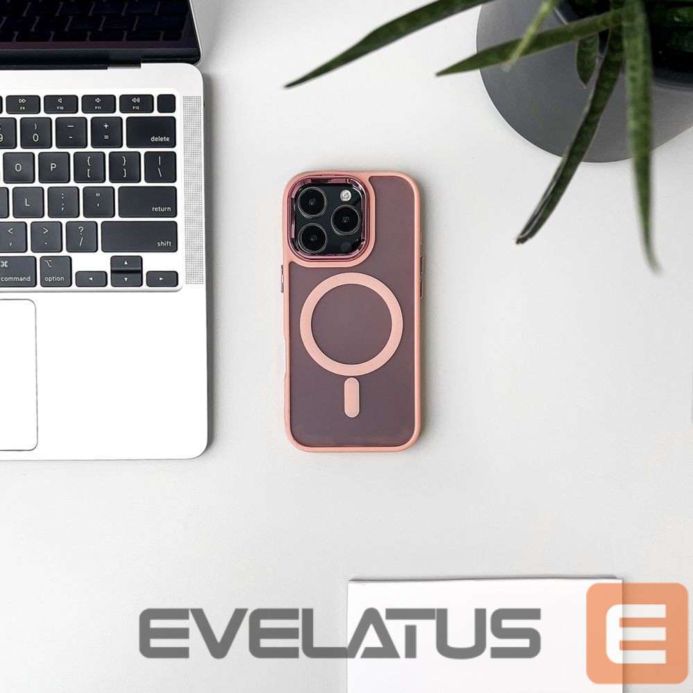 Back panel cover Wozinsky Wozinsky Fashion Case with MagSafe for Samsung Galaxy S24 FE - Pink