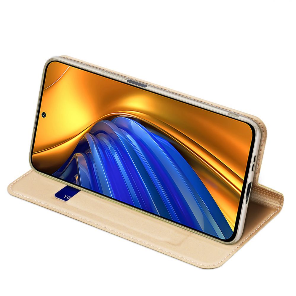 Tagakaaned Dux Ducis Dux Ducis Skin Pro Holster Cover Flip Cover for Xiaomi Poco F4 5G gold