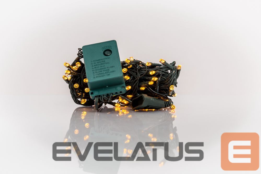 Sisevalgustid iLike N/A Ziemassvētku lampiņu virtene 100LED RS-111 7m. Yellow