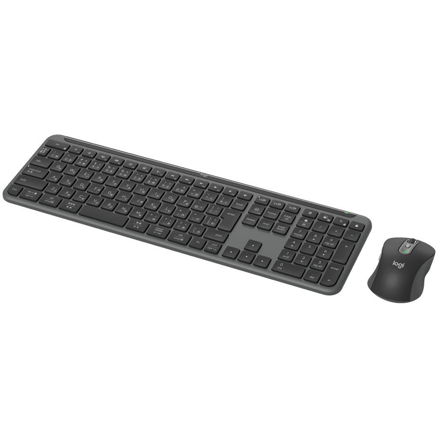 Datora tastatūra Logitech LOGITECH Signature Slim Combo MK950 for Business - GRAPHITE - US INT'L - 2.4GHZ/BT - INTNL-973