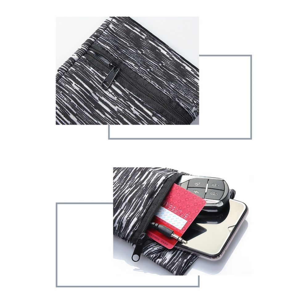 The others Hurtel Fabric armband armband for running fitness stripes white / black