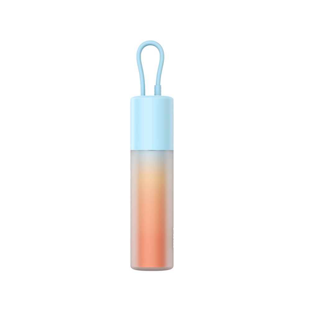 Väline aku Baseus Baseus Popsicle 5200mAh 20W Powerbank with Built-in Lightning Cable (+ White Baseus Simple USB-C - USB-C 60W/20V/3A/30cm Cable) - Blue-Orange