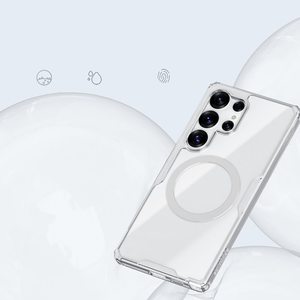 Tagakaaned Nillkin Nillkin Nature TPU Pro Magnetic Case with MagSafe for Samsung Galaxy S25 Ultra - White