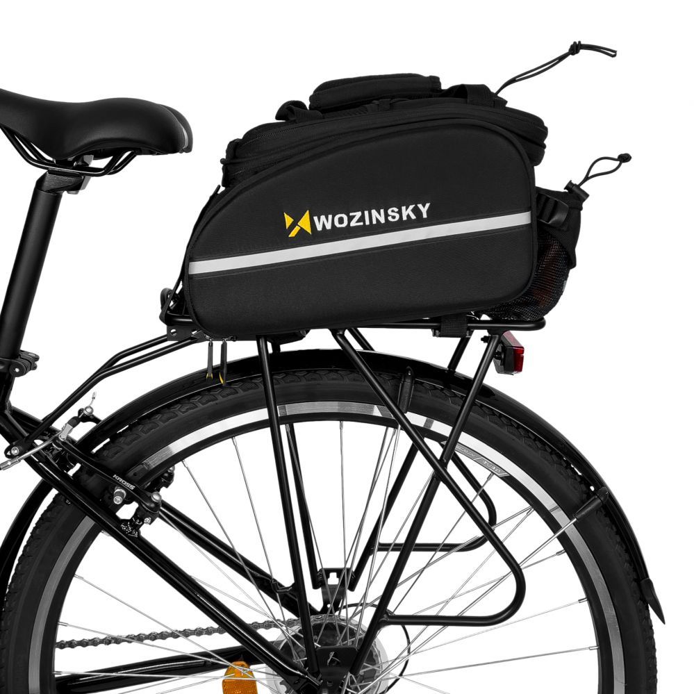 Bicycle accessory Wozinsky Wozinsky roomy bike carrier bag 35L (rain cover included) black (WBB19BK)