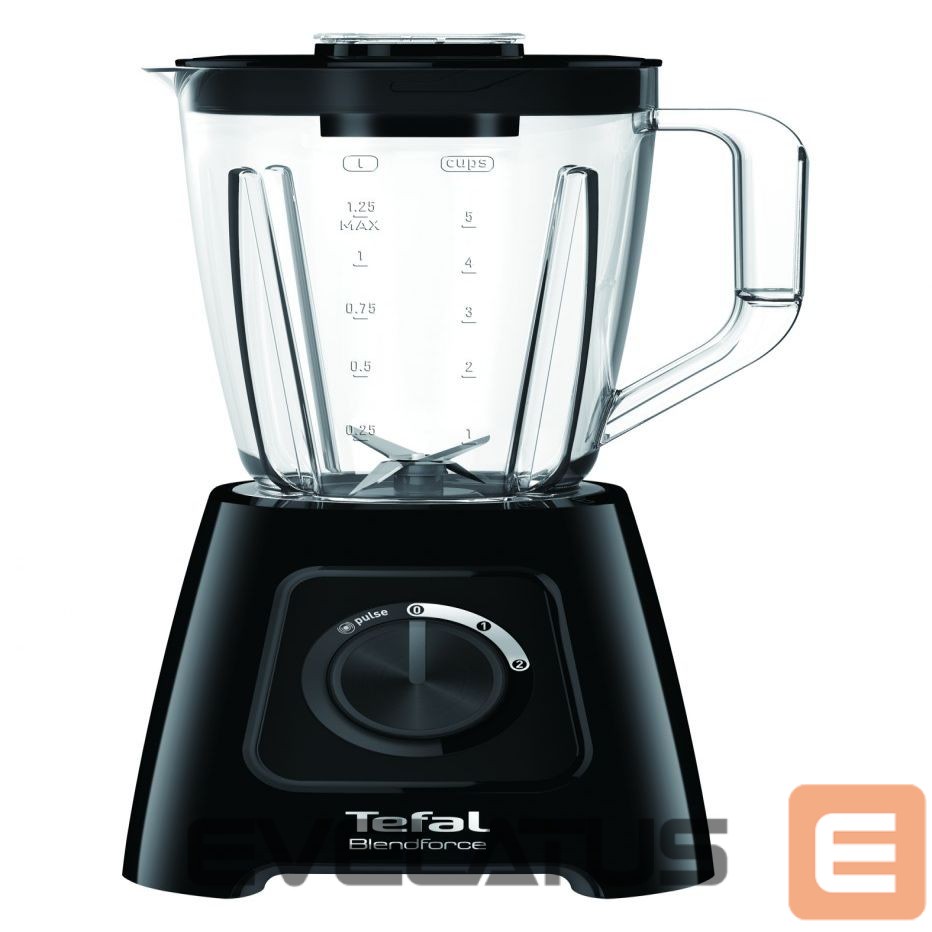 Mikserid ja blenderid TEFAL Blender BL420838 BlendForce Tabletop, 600 W, Jar material Plastic, Jar capacity 1.25 L, Ice crushing, Black