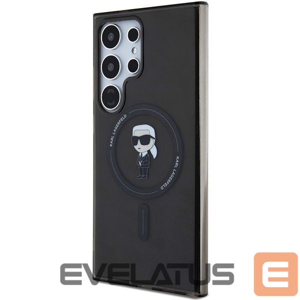 Aizmugurējais vāciņš Karl Lagerfeld Karl Lagerfeld IML Ikonik MagSafe Case for Samsung Galaxy S24 Ultra - Black