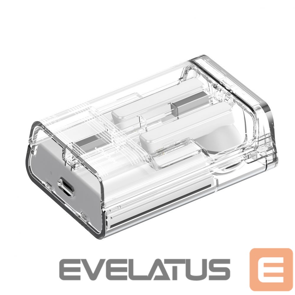 Kõrvaklapid Joyroom TWS Joyroom JR-TC1 IceLens Series wireless headphones with LED lights - white