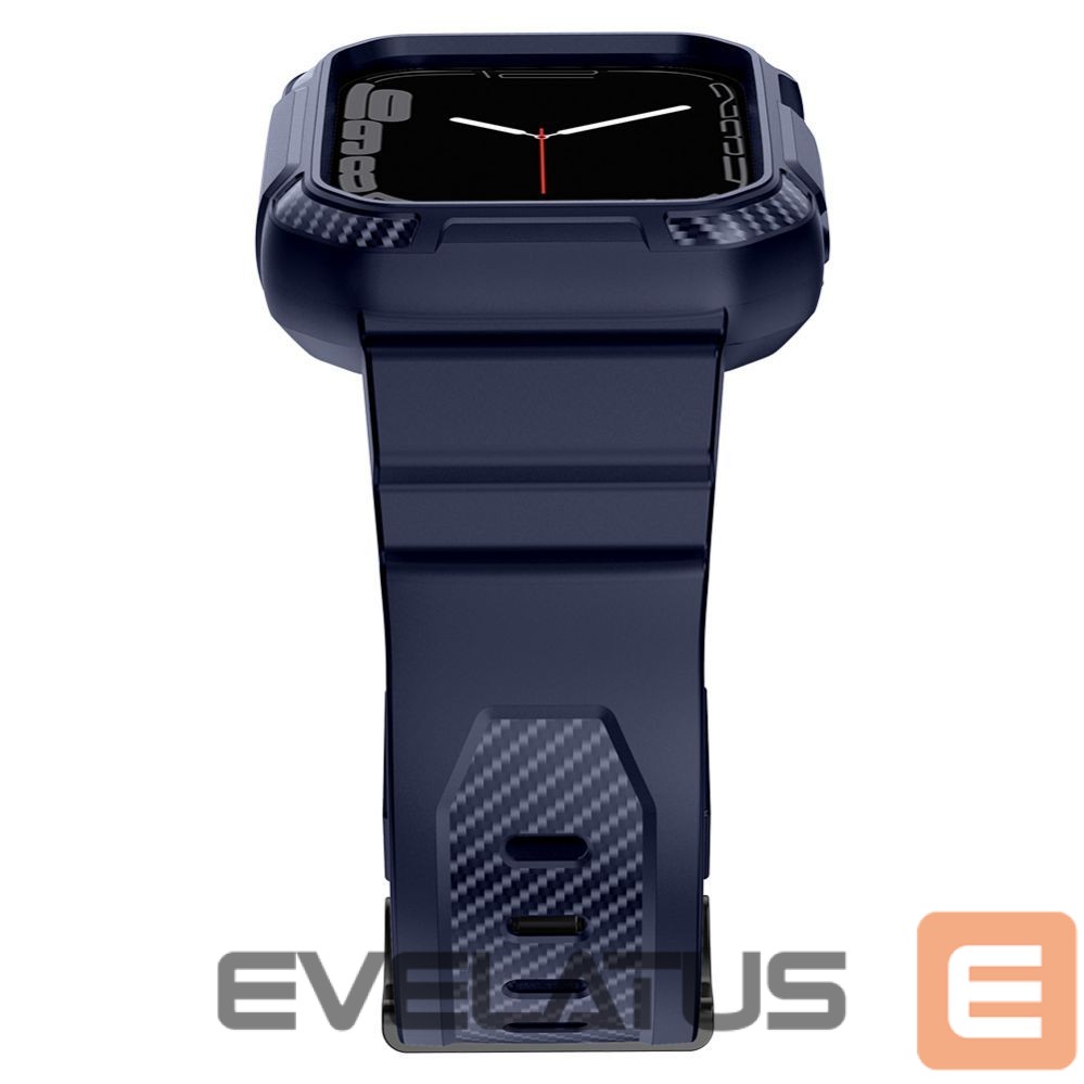 Rihm Kingxbar Kingxbar CYF106 2in1 armored case for Apple Watch SE, 9, 8, 7, 6, 5, 4, 3, 2, 1 (41, 40, 38 mm) with strap blue