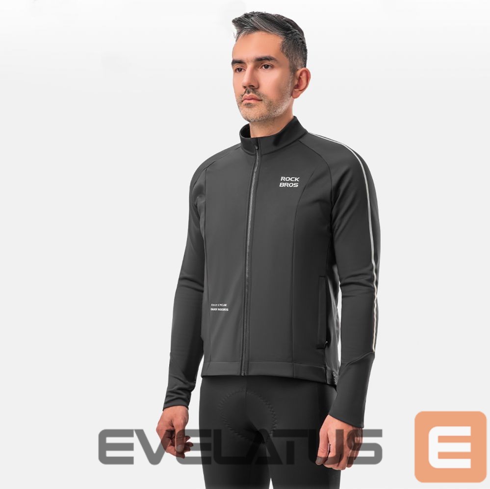 Cita prece Rockbros Rockbros 15400002004 long sleeve cycling jersey autumn/winter XL - black