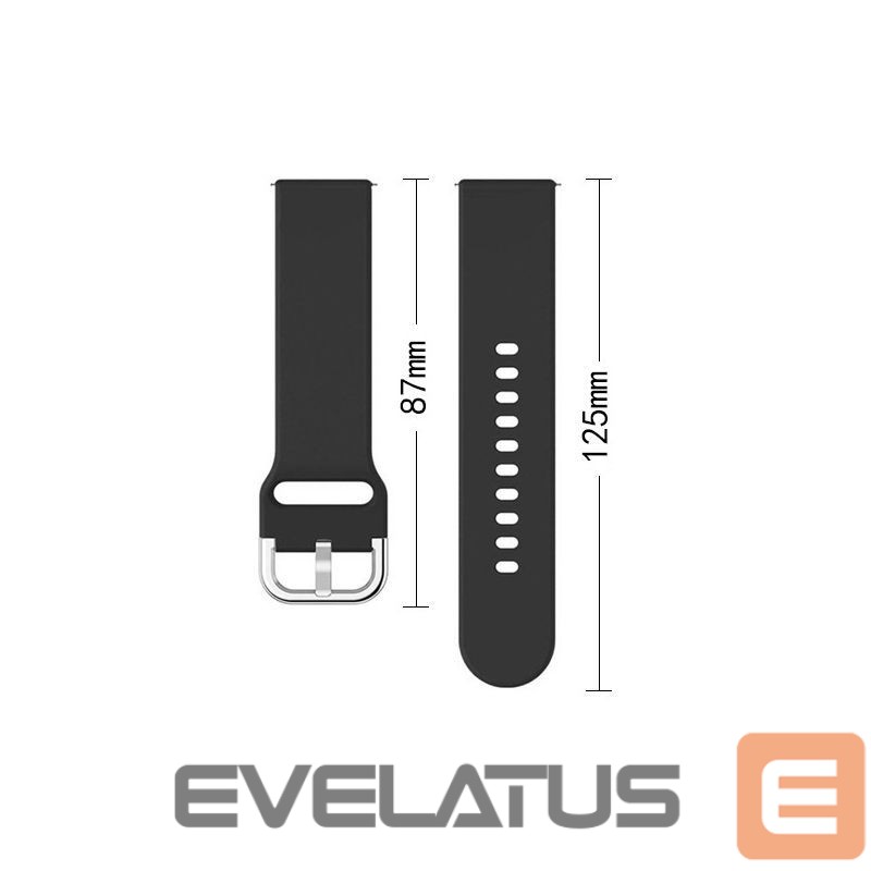 Rihm Hurtel Silicone Strap TYS band for Samsung Galaxy Watch 40 / 41 / 42 / 43 / 44 mm - dark blue