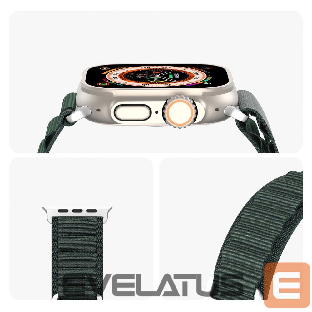 Strap Dux Ducis Sport strap with buckle for Apple Watch 9 / 8 / 7 / 6 / SE / 5 / 4 / 3 / 2 / 1 (41, 40, 38 mm) Dux Ducis Strap GS Version - green Green