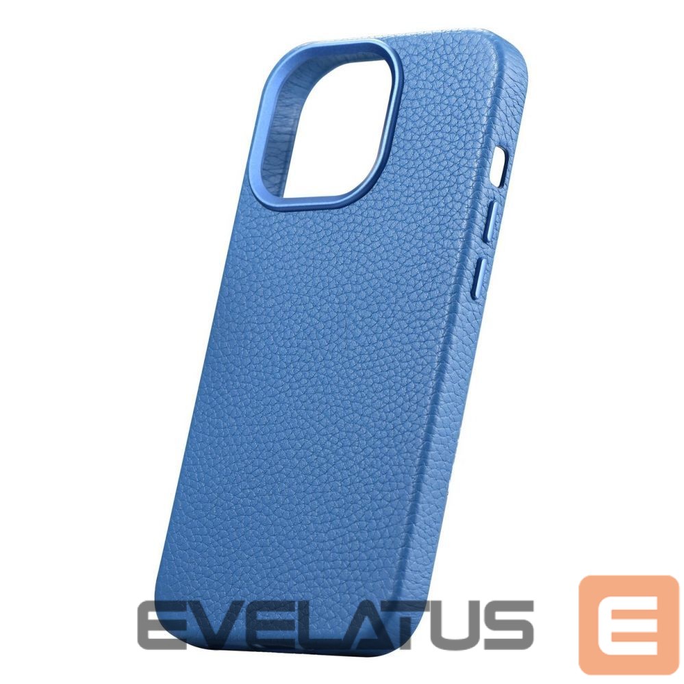 Tagakaaned iCarer iCarer Litchi Premium Leather Case iPhone 14 Pro Magnetic Leather Case with MagSafe Light Blue (WMI14220710-LB)