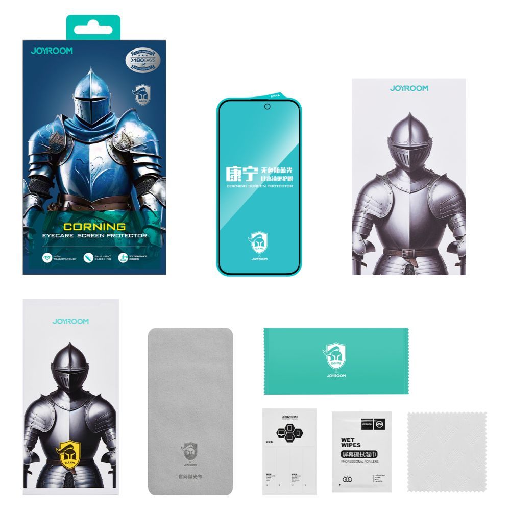 Aizsargstikls Joyroom Joyroom JR-MKN0313 Corning Eyecare Tempered Glass for iPhone 15 Plus/16 Plus