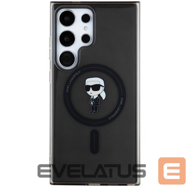 Aizmugurējais vāciņš Karl Lagerfeld Karl Lagerfeld IML Ikonik MagSafe Case for Samsung Galaxy S24 Ultra - Black