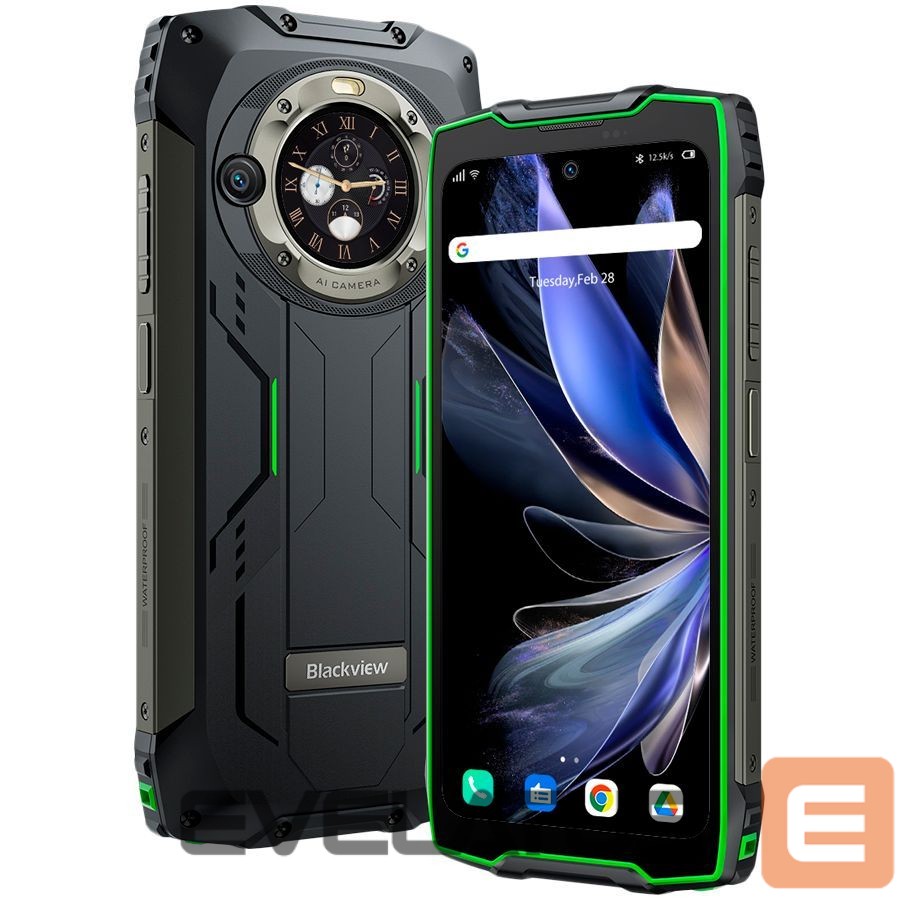 Smartphone Blackview Blackview Rugged BV9300Pro LTE 6.7" FHD+IPS 1080x2388 120Hz Corning 5 12GB+256GB MT6789V G99 Dual-display CAM Front 32MP Rear 64MP+8MP IP68/IP69K Waterproof NFC Fingerprint 15080mAh NO Charger Android 13 up to 15 Green Green