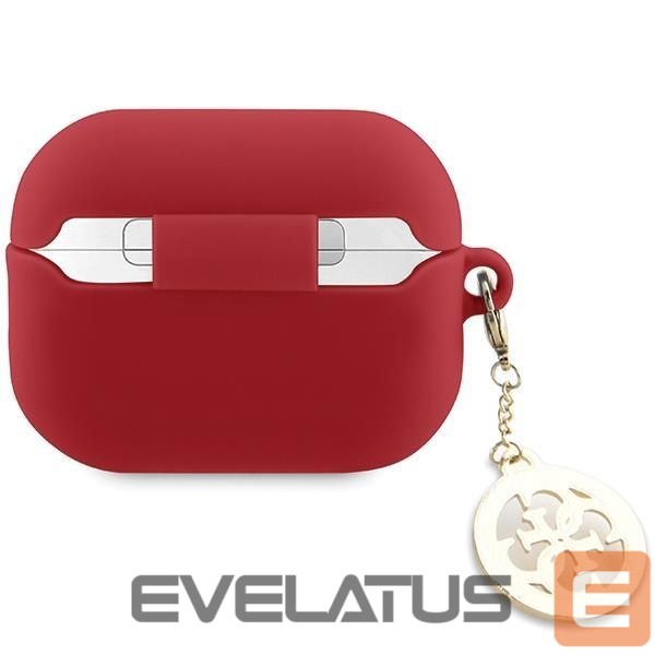 Juhtmevabad kõrvaklapid Guess Guess GUAP23DSLGHDF AirPods Pro 2 cover red 3D Rubber 4G Diamond Charm