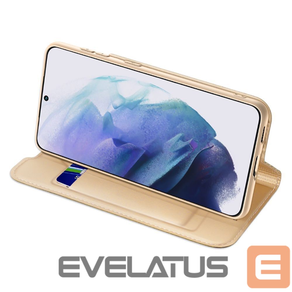 Aizmugurējais vāciņš Dux Ducis Dux Ducis Skin Pro Holster Cover Flip Cover for Samsung Galaxy S22 + (S22 Plus) gold