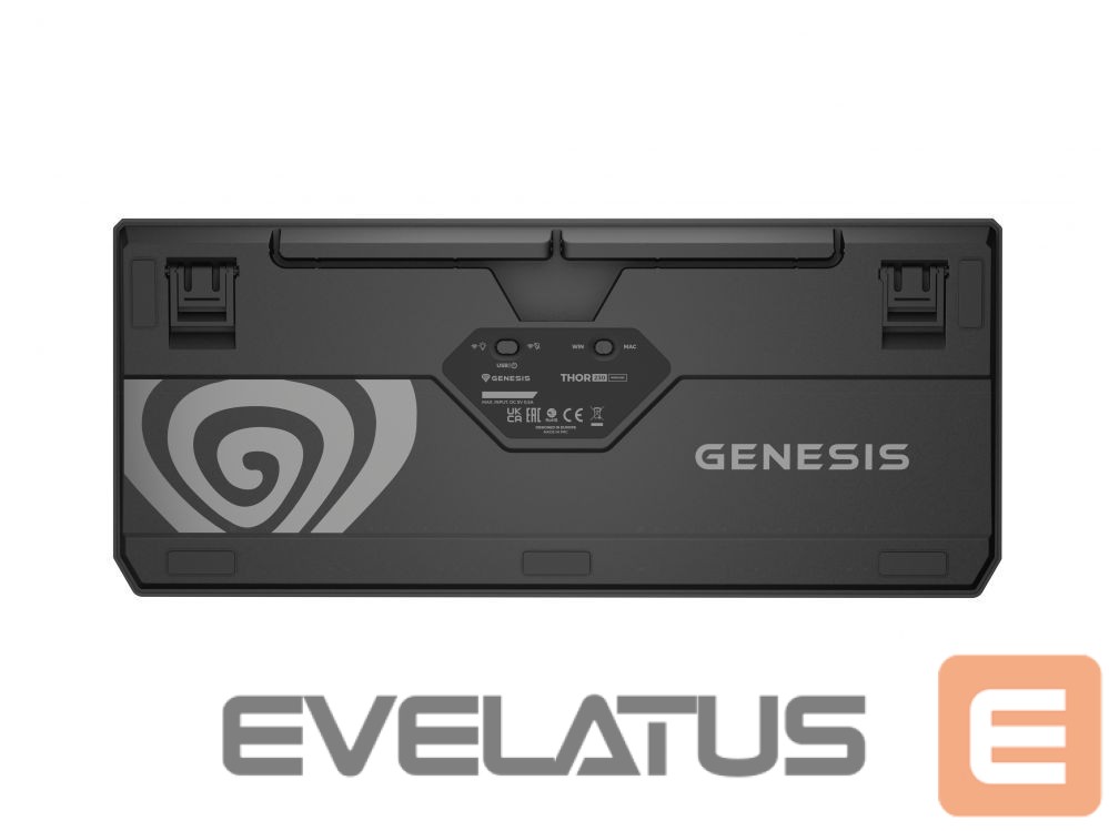 Arvuti klaviatuur Genesis THOR 230 | Mechanical Gaming Keyboard | Wireless | US | Black | 2.4 GHz, Bluetooth, USB | Outemu Red