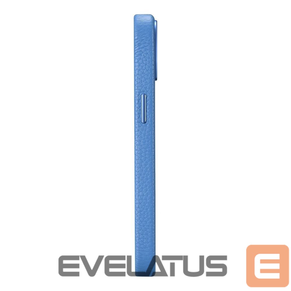 Tagakaaned iCarer iCarer Litchi Premium Leather Case iPhone 14 Magnetic Leather Case with MagSafe Light Blue (WMI14220709-LB)