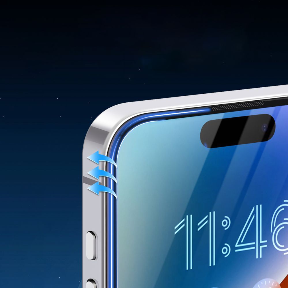 Aizsargstikls Joyroom Joyroom JR-MKN0313 Corning Eyecare Tempered Glass for iPhone 15 Plus/16 Plus