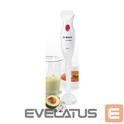 Mikserid ja blenderid Bosch | Blender | CleverMixx MSM14100 | Hand Blender | 400 W | Number of speeds 1 | White