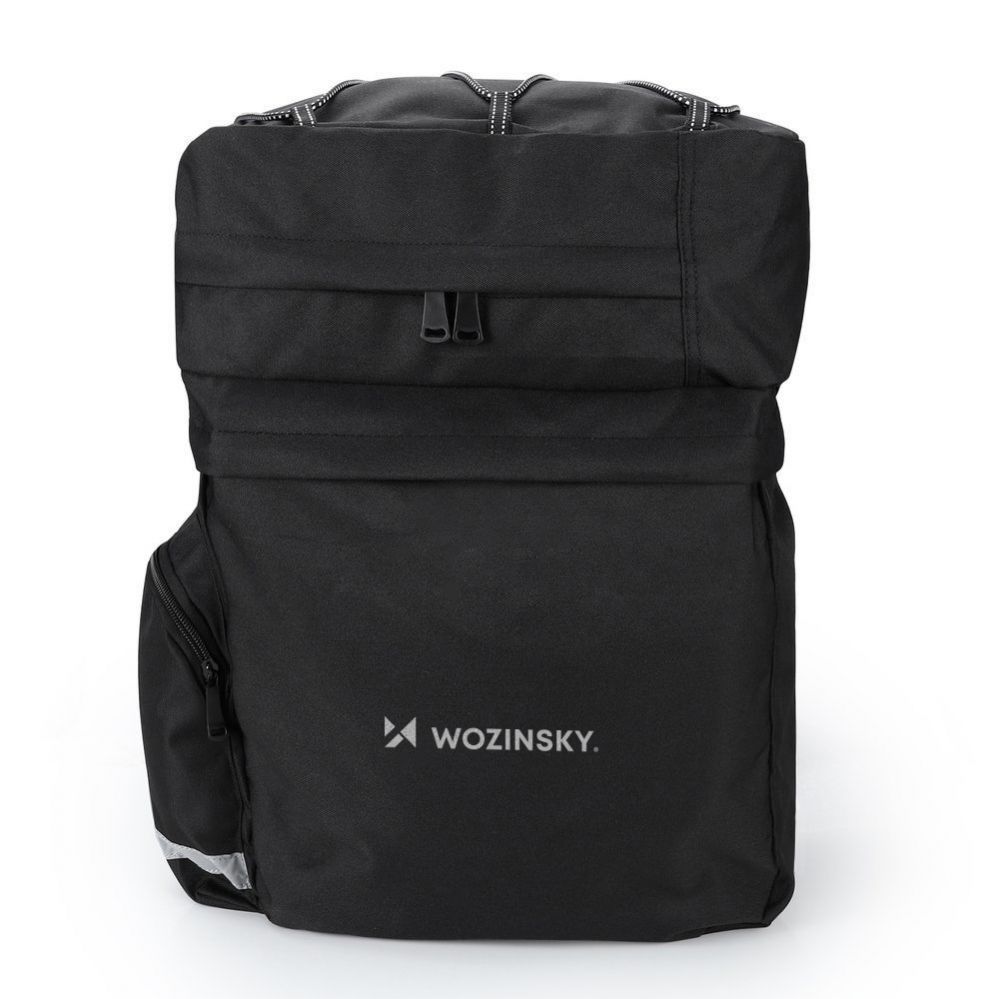 Dviračio priedas Wozinsky Wozinsky spacious bike bag 60 l for the trunk (rain cover included) black (WBB13BK)