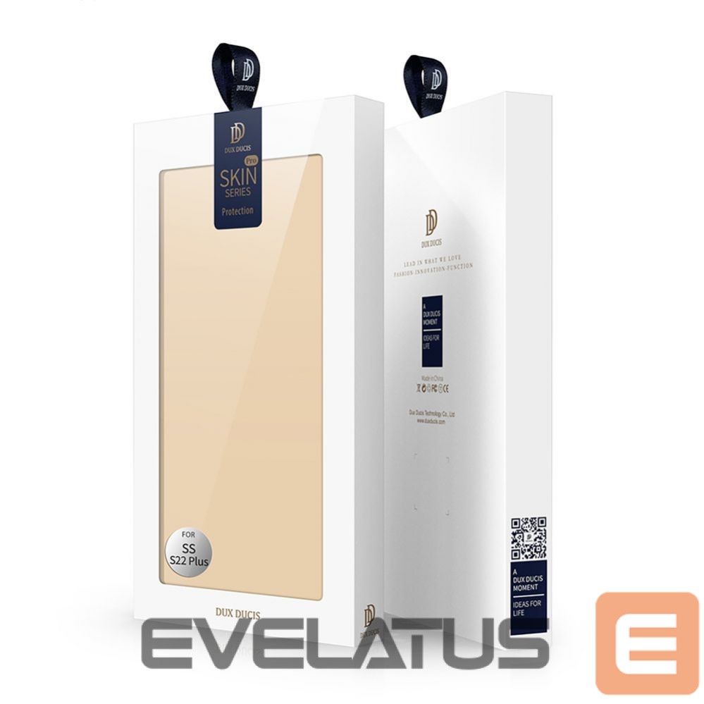Aizmugurējais vāciņš Dux Ducis Dux Ducis Skin Pro Holster Cover Flip Cover for Samsung Galaxy S22 + (S22 Plus) gold