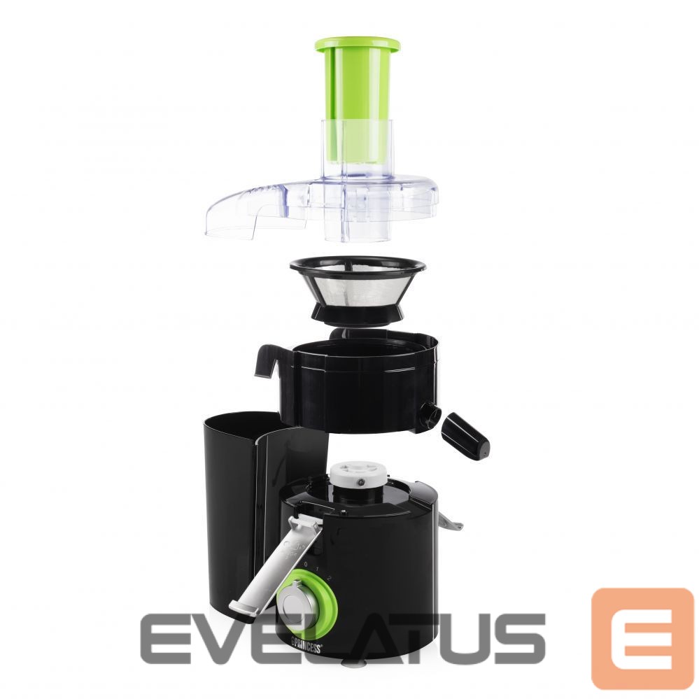 Cita mazā sadzīves tehnika Princess 202040 Juice Extractor, 250 W, Black/Green