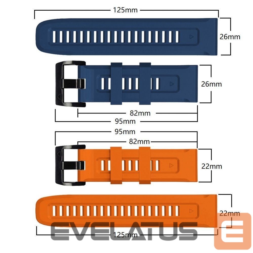 Strap Tech-Protect Tech-Protect IconBand for Garmin Fenix 5 / 6 / 6 Pro / 7 - Orange