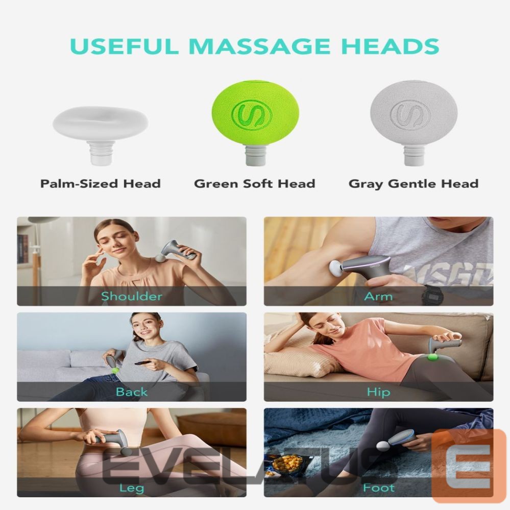 Massaažiseadmed SKG SKG F5-EN massage gun for the whole body - gray