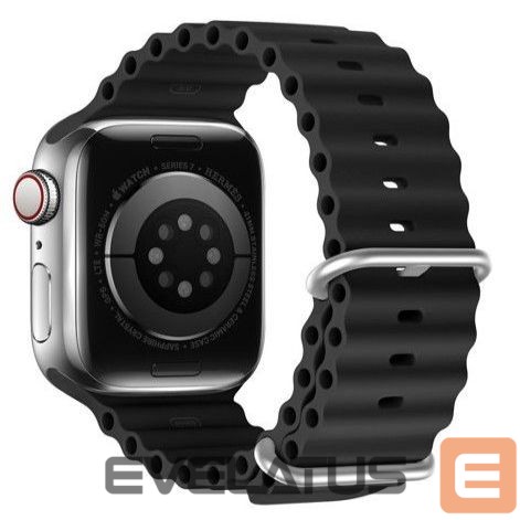 Strap Dux Ducis Apple Silicone Strap for Apple Watch 42/44/45/46/49MM Black