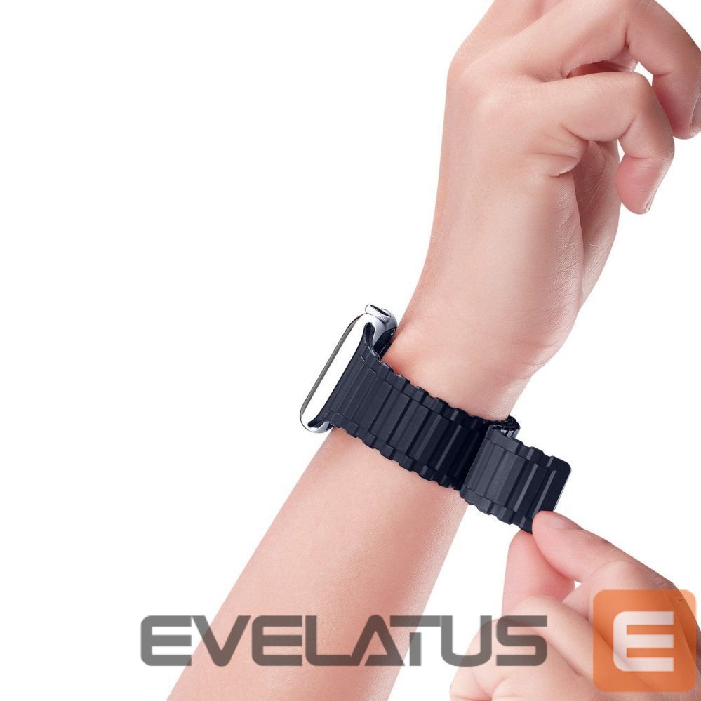 Dirželis Dux Ducis Dux Ducis Strap (Armor Version) Apple Watch Ultra, SE, 9, 8, 7, 6, 5, 4, 3, 2, 1 (49, 45, 44, 42 mm) Silicone Magnetic Band Bracelet Blue