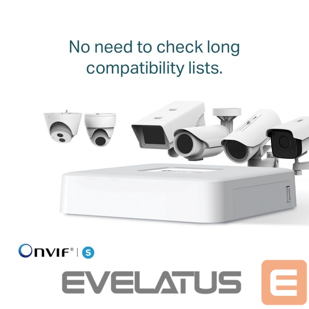 аксессуары для наблюдения TP-Link NET VIDEO RECORDER 4CH/VIGI NVR1104H-4P