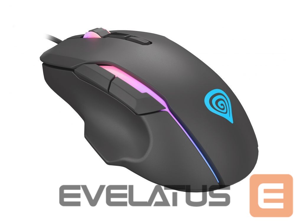 Computer mouse Genesis Xenon 220 Gaming Mouse, 500 - 6400DPI, Wired, Black