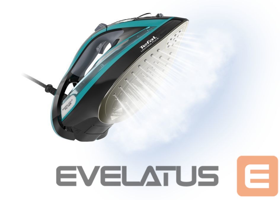 Triikrauad TEFAL | Ultimate Pure FV9844E0 | Steam Iron | 3200 W | Water tank capacity 350 ml | Continuous steam 60 g/min | Steam boost performance 250 g/min | Blue/Black