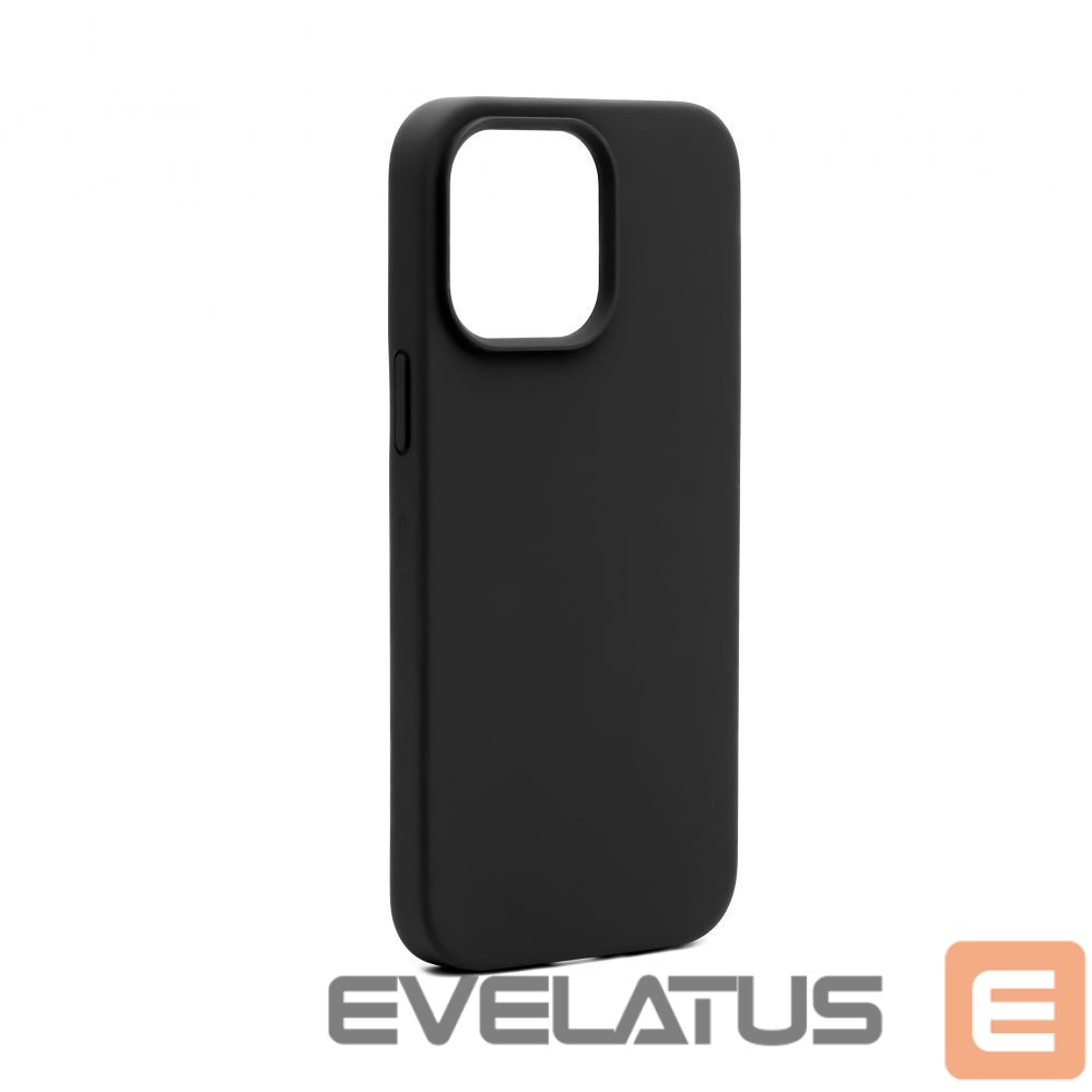 Back panel cover Connect Apple iPhone 14 Pro Premium Magsafe Soft Touch Silicone Case New Function Black