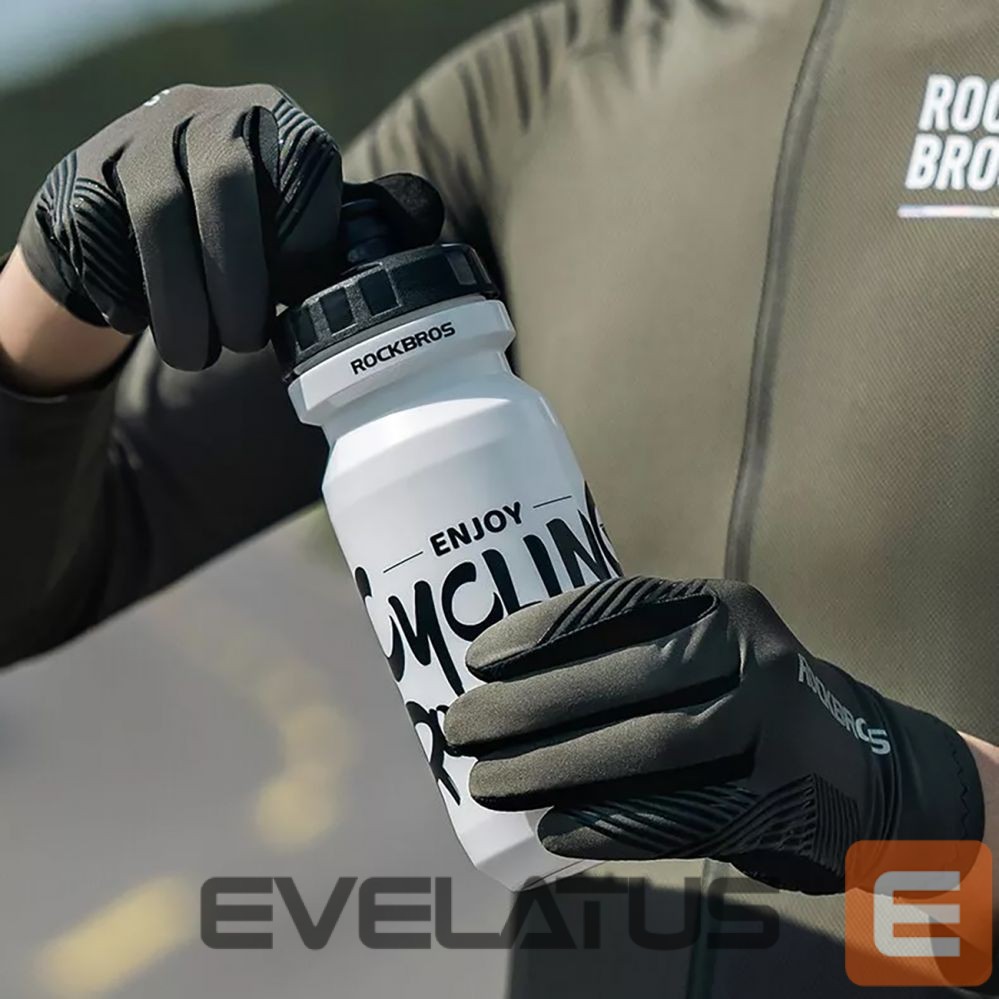 Bicycle accessory Rockbros Rockbros 16110006003 shock-absorbing cycling gloves size L - green and black