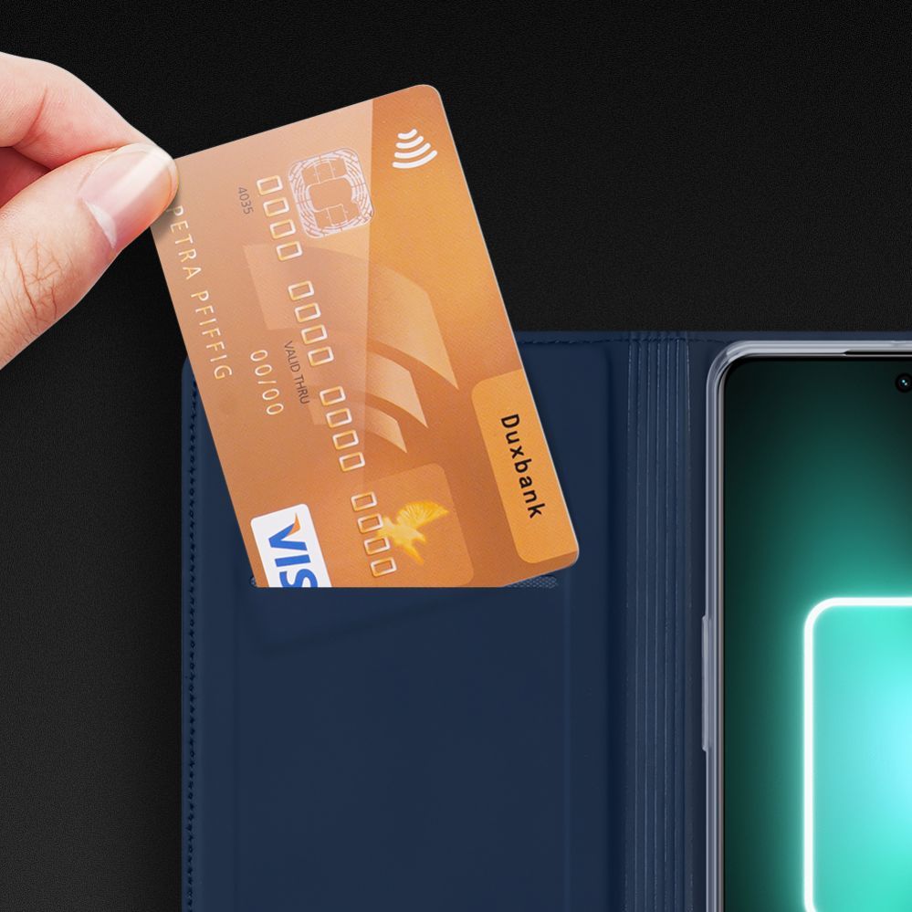 Tagakaaned Dux Ducis Dux Ducis Skin Pro Case For Realme GT Neo 5 / Realme GT3 Flip Cover Card Wallet Stand Black