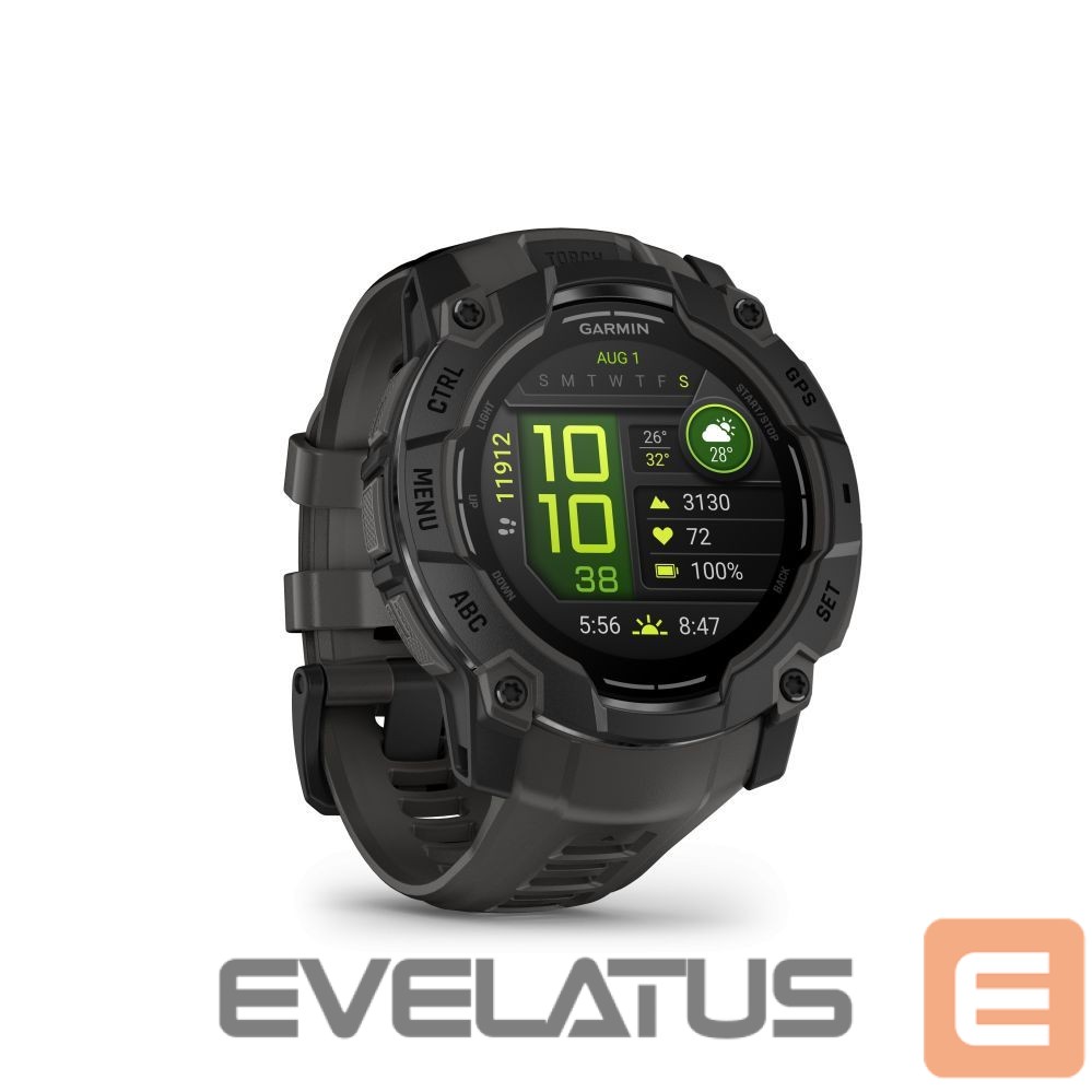 Smart watches Garmin Instinct 3 – 50 mm, AMOLED Black with Charcoal Band / 010-03020-00