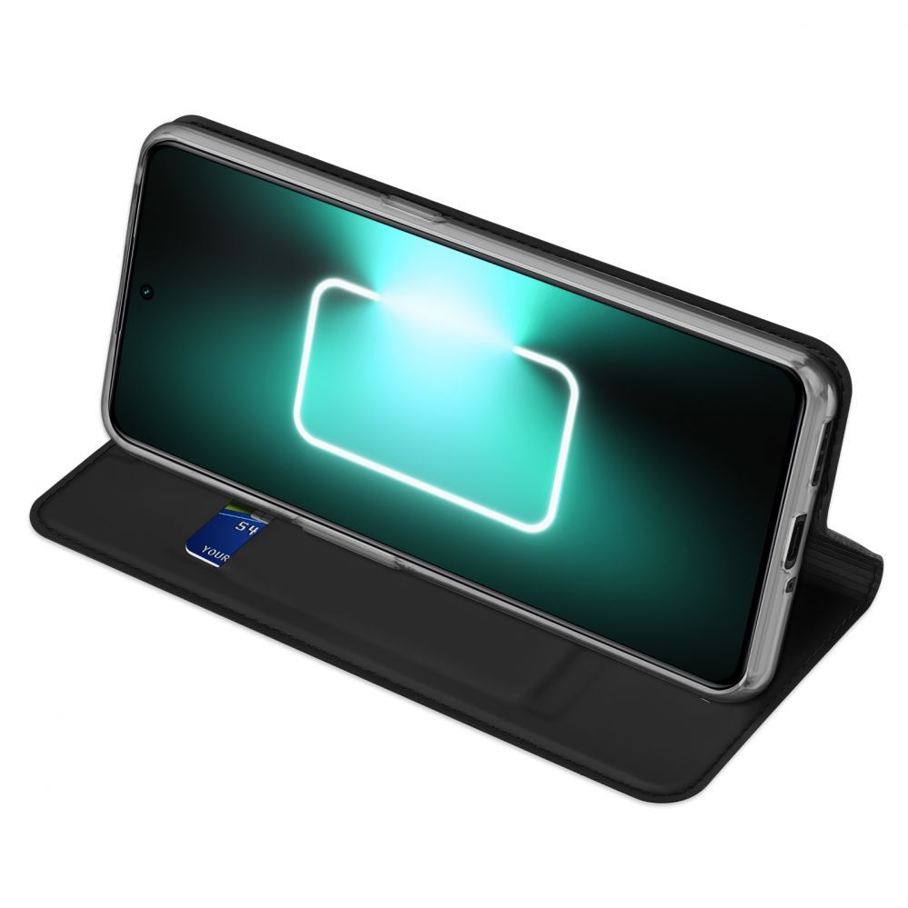 Tagakaaned Dux Ducis Dux Ducis Skin Pro Case For Realme GT Neo 5 / Realme GT3 Flip Cover Card Wallet Stand Black