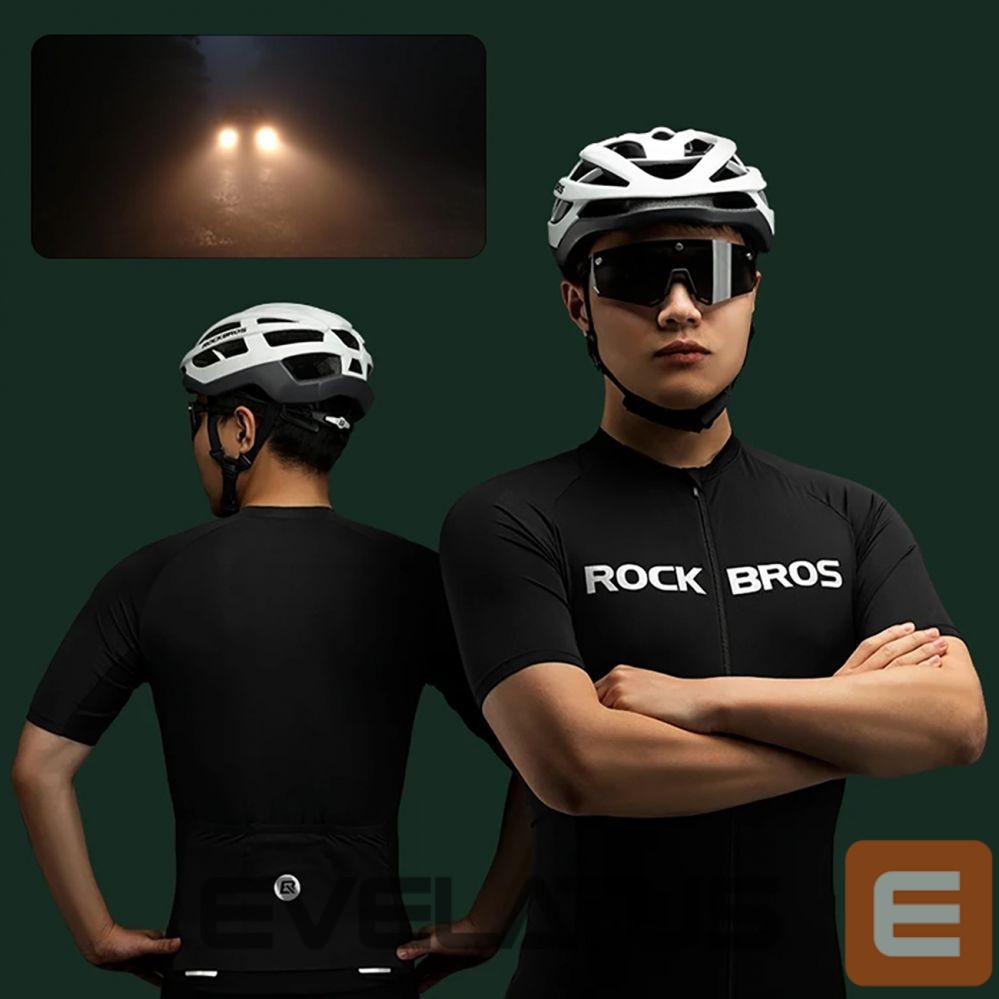 Cita prece Rockbros Rockbros 15120002006 short sleeve cycling jersey XXXL - black