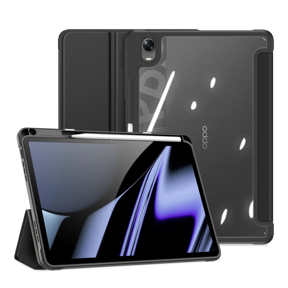 Tagakaaned Dux Ducis Dux Ducis Toby Armored Flip Smart Case for Oppo Pad with Stylus Holder Black